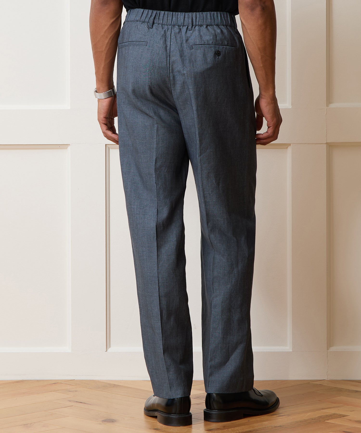 Italian Linen-Wool Officer Trouser