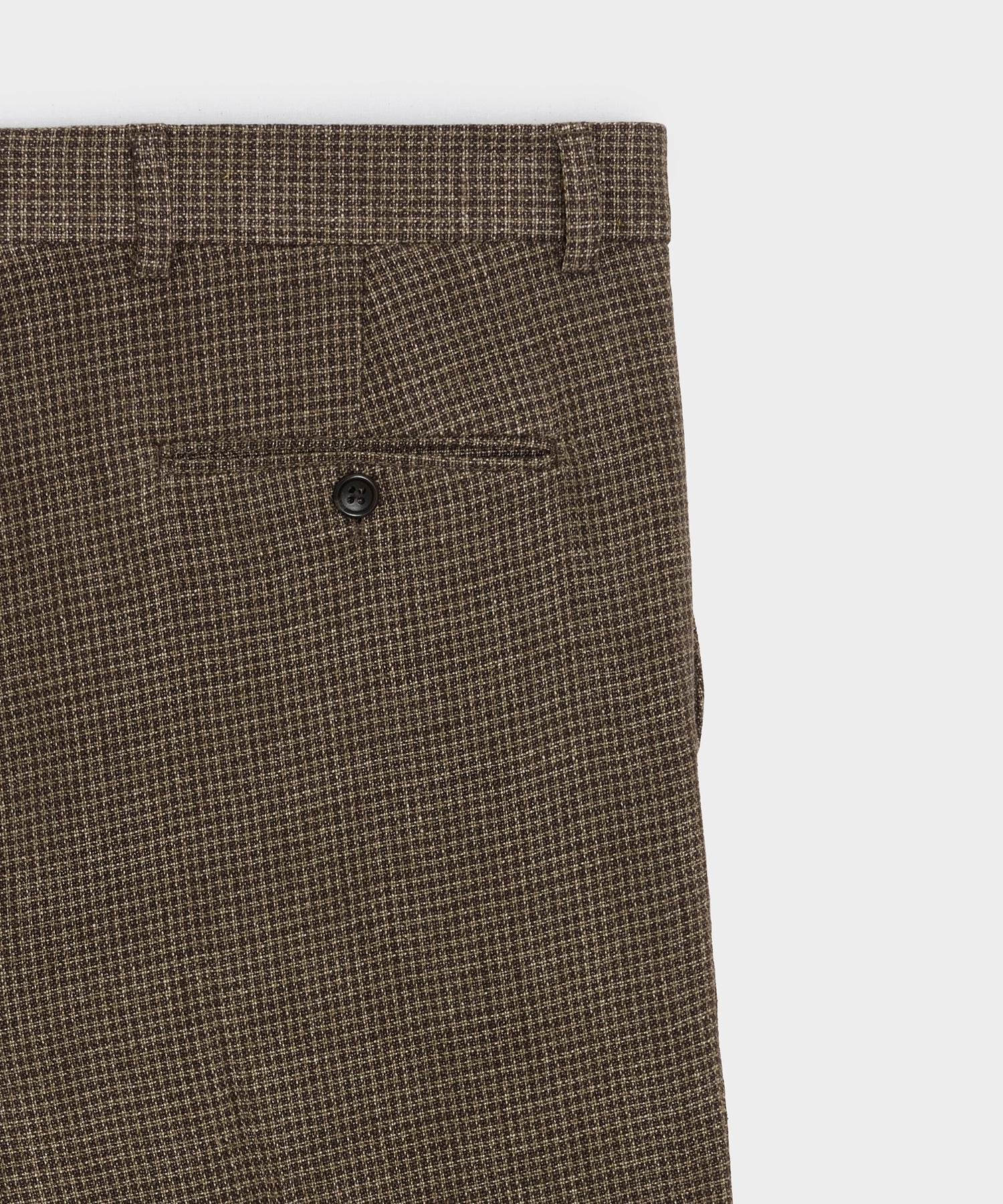 Italian Linen Houndstooth Madison Trouser