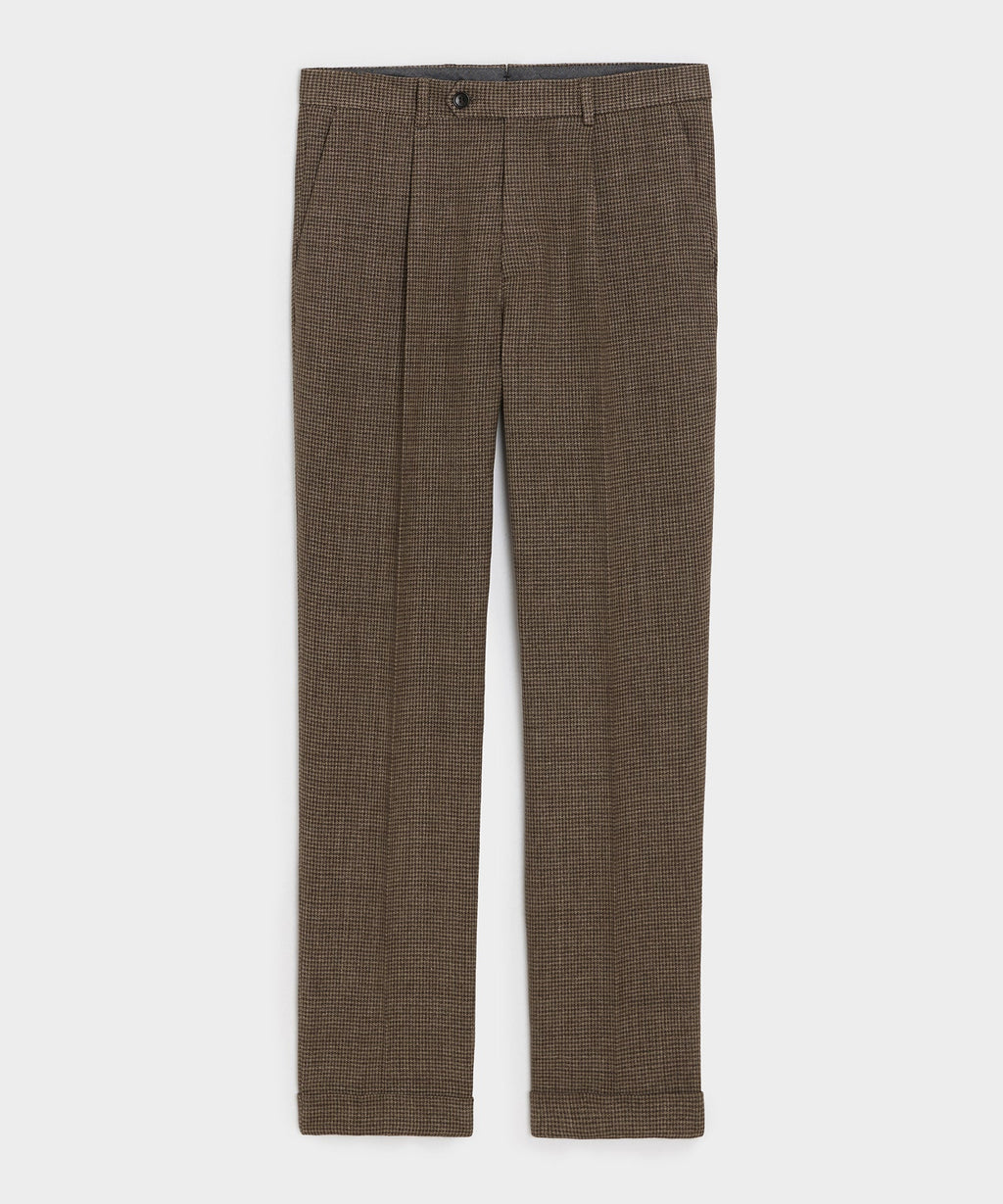 Italian Linen Houndstooth Madison Trouser