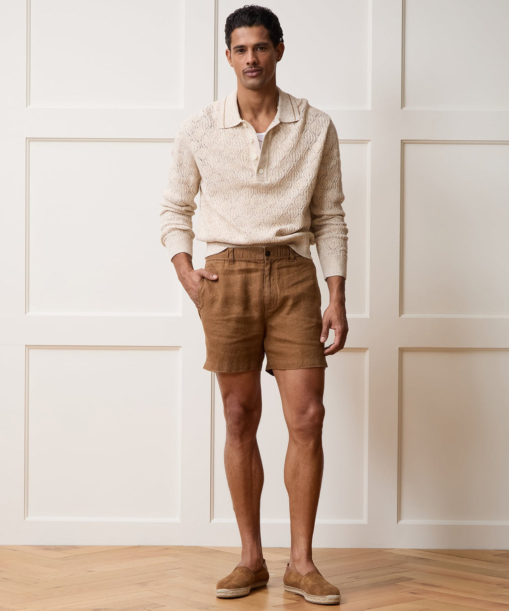 5" Linen Beachcomber Short