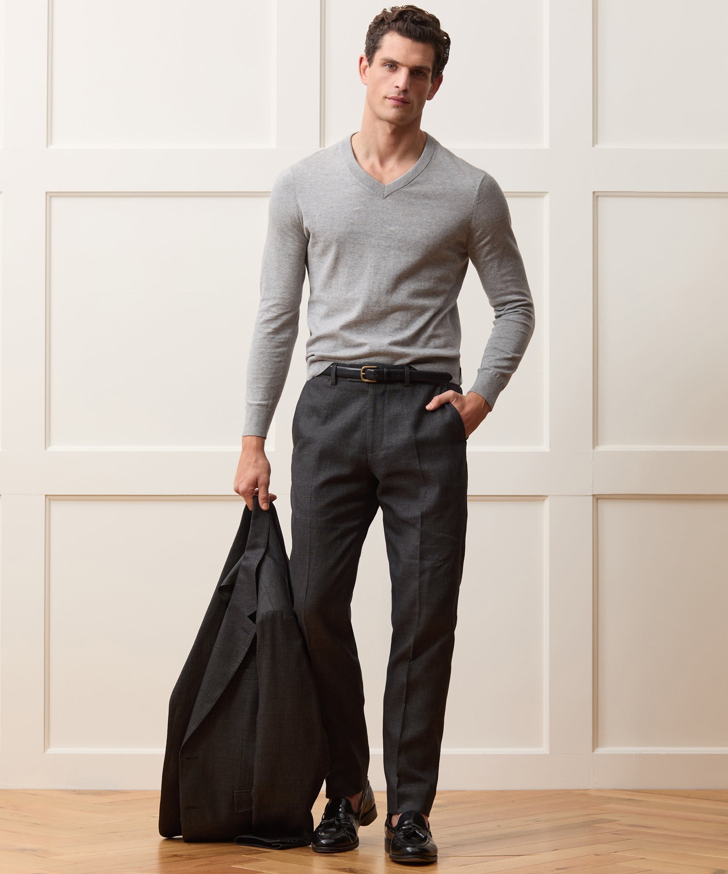 Italian Cotton-Linen Sutton Trouser