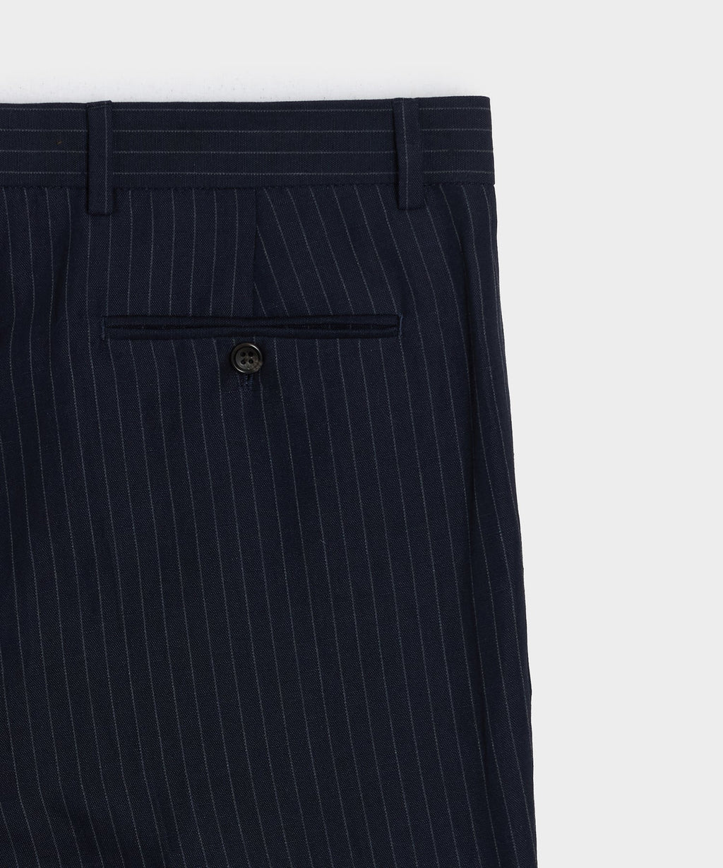 Italian Cotton-Linen Pinstripe Sutton Trouser