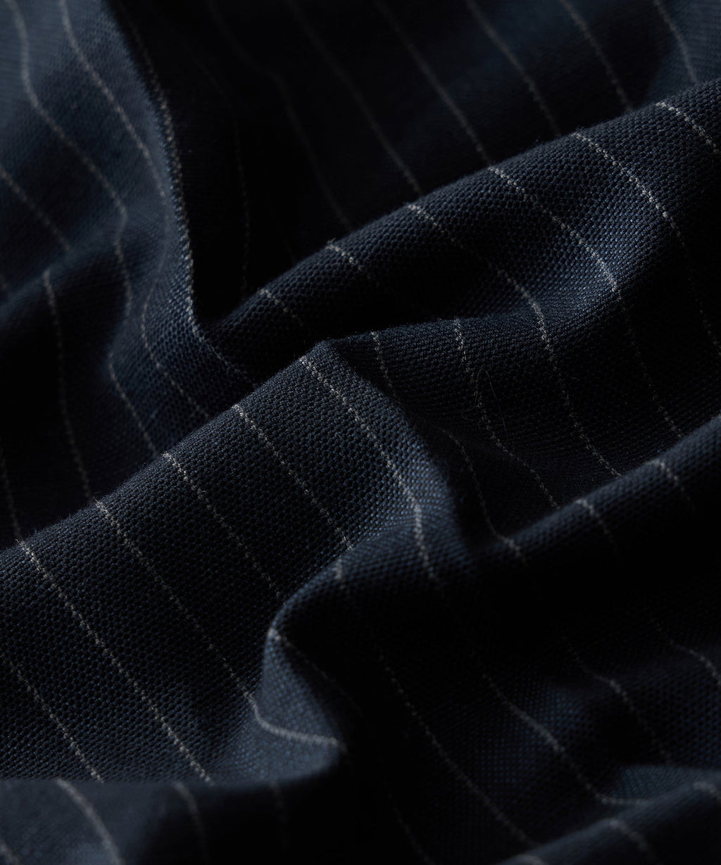 Italian Cotton-Linen Pinstripe Sutton Trouser
