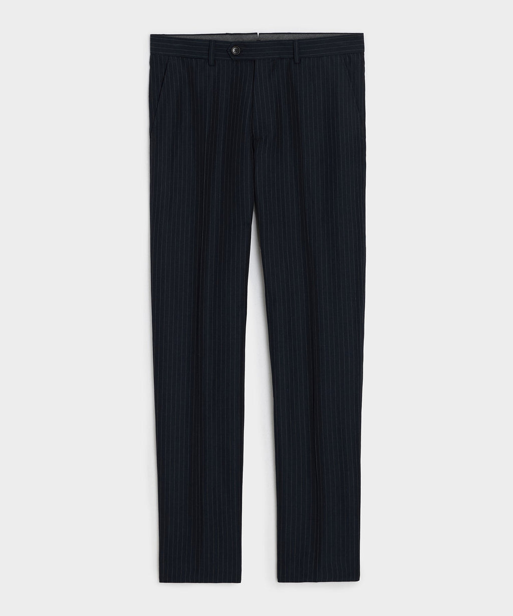 Italian Cotton-Linen Pinstripe Sutton Trouser