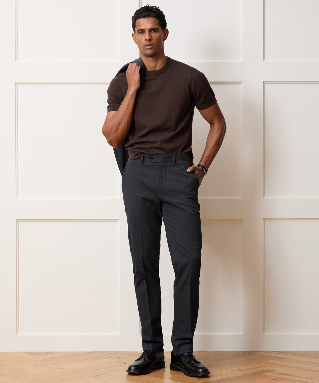Italian Seersucker Sutton Trouser