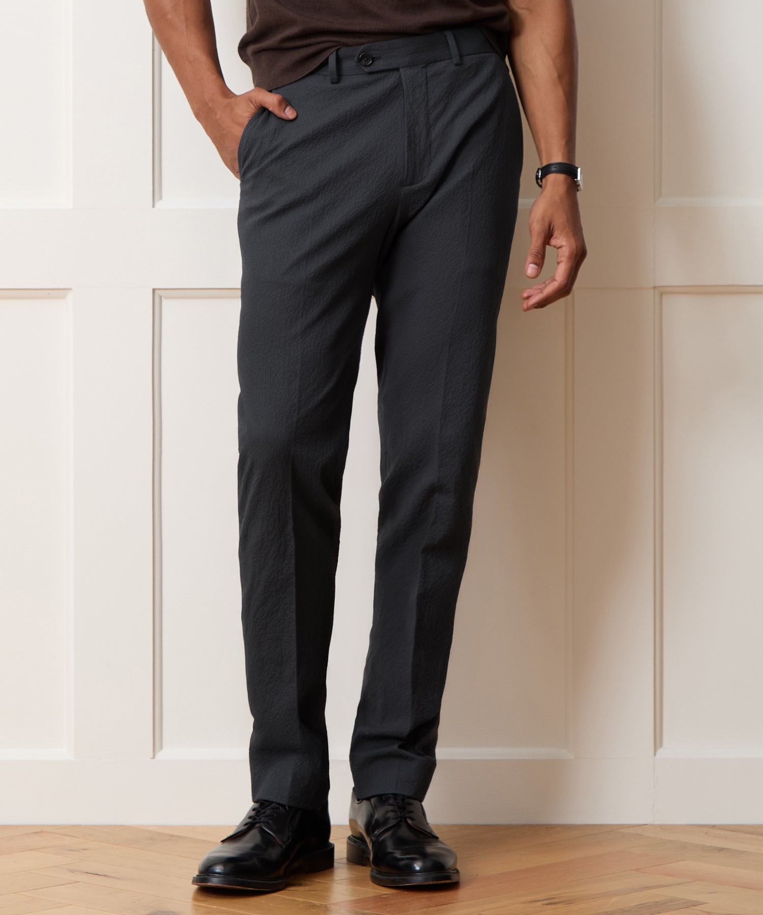 Italian Seersucker Sutton Trouser