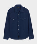 Denim Jacquard Western Shirt