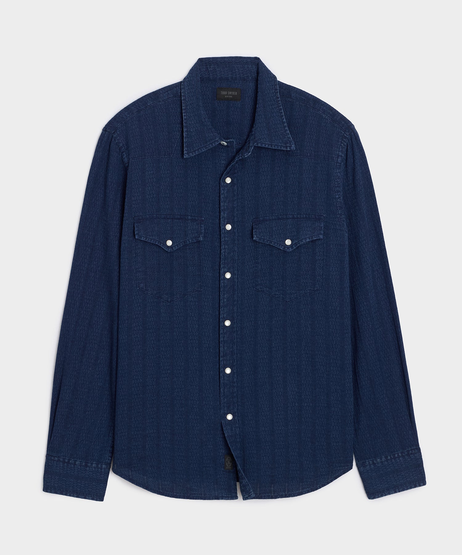 Denim Jacquard Western Shirt