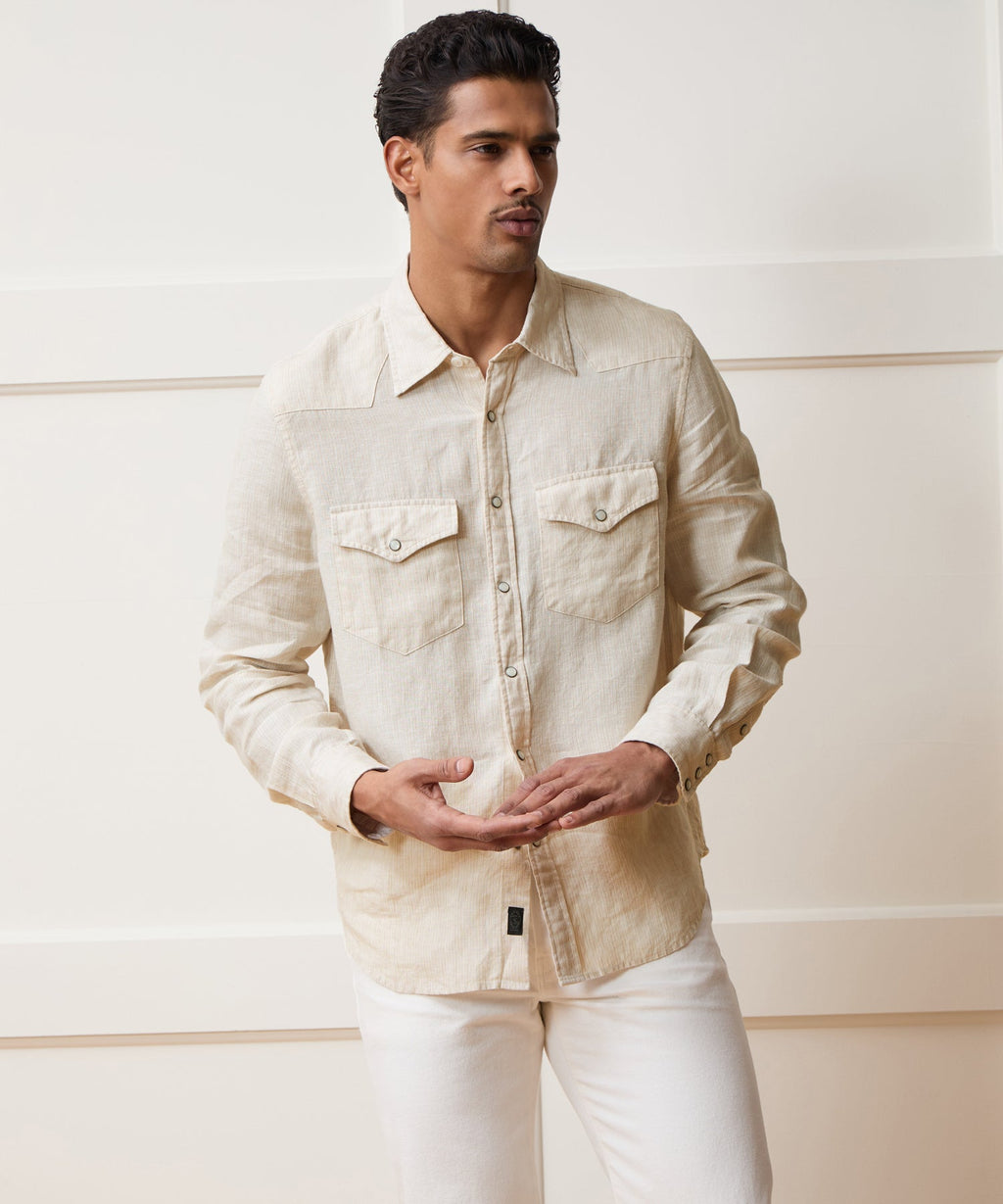 Linen Western Shirt