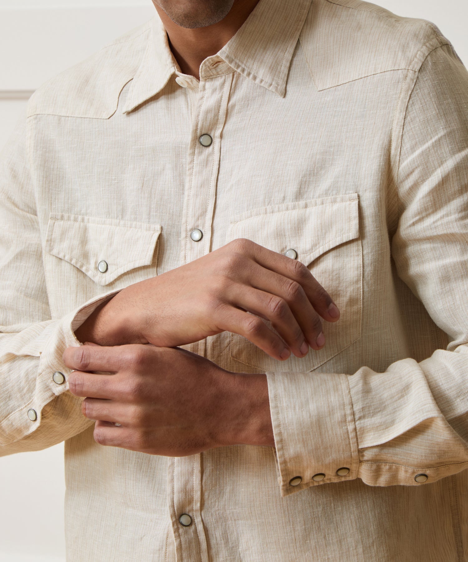 Linen Western Shirt