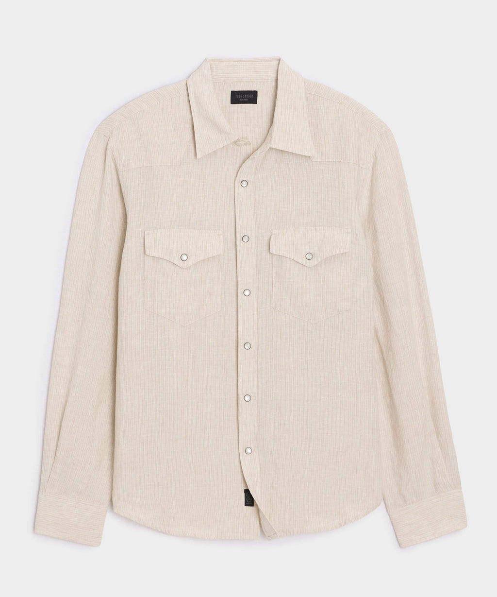 Linen Western Shirt