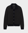 Striped Boucle Sweater Polo
