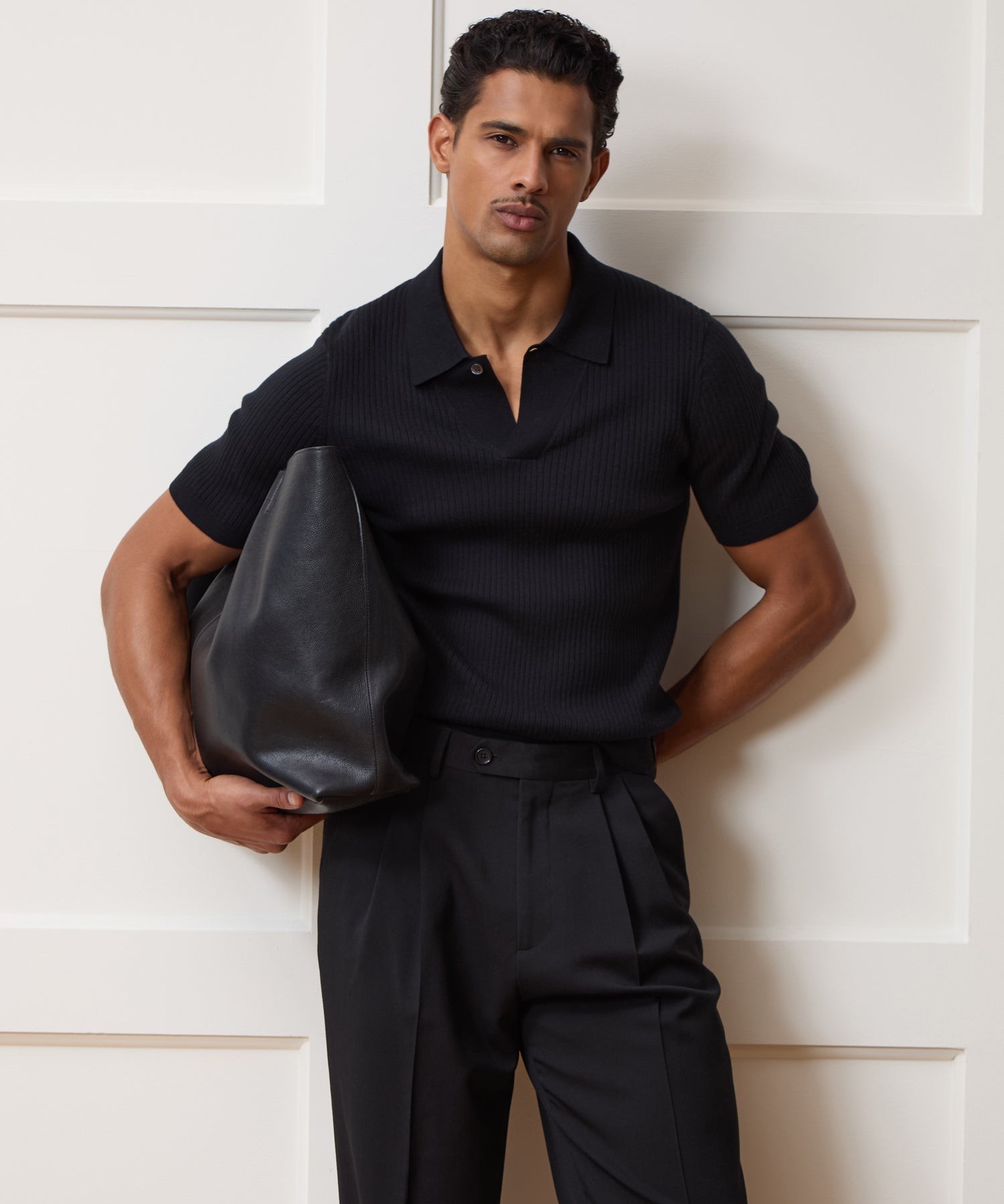 Cotton-Cashmere Sweater Polo