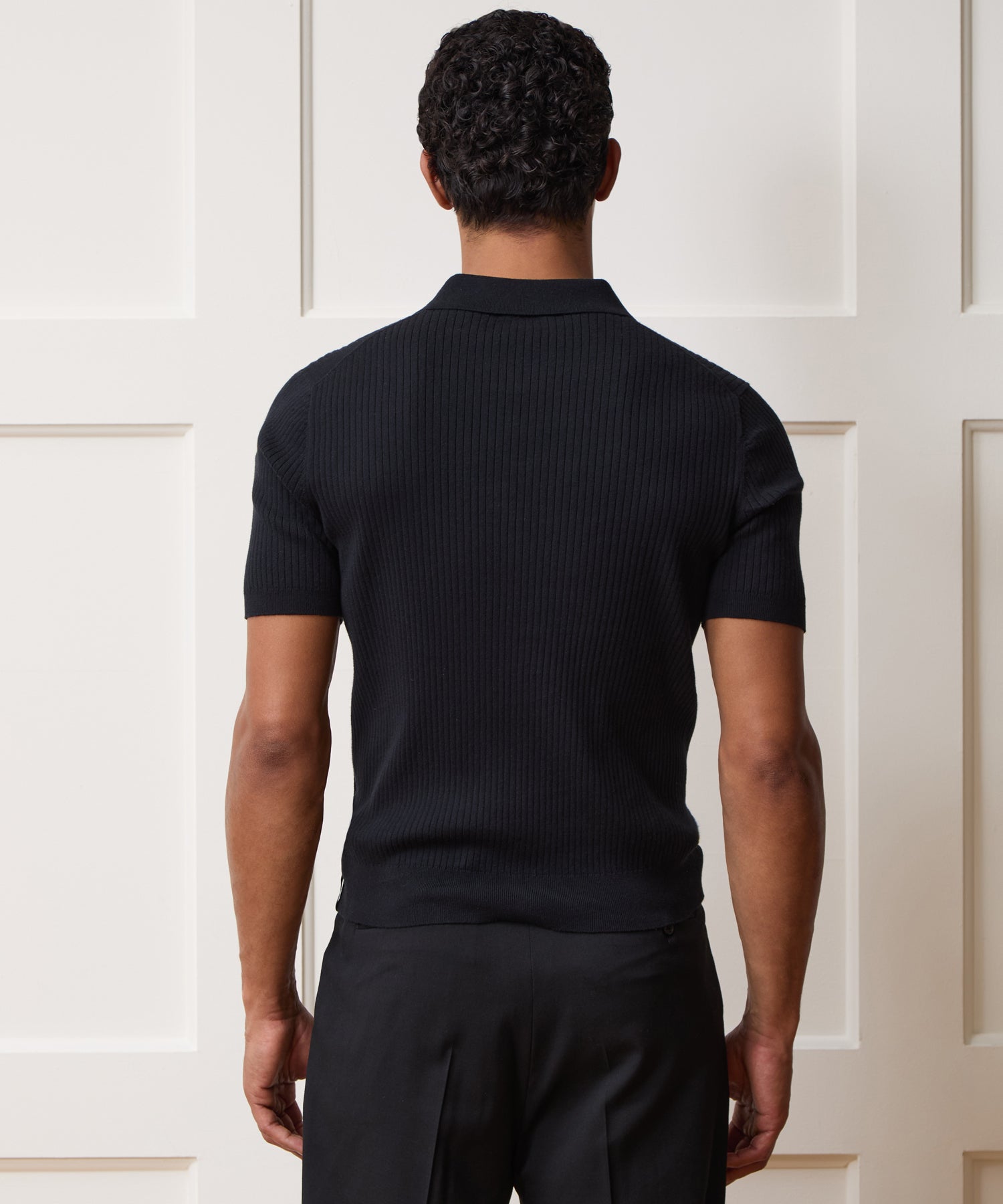 Cotton-Cashmere Sweater Polo
