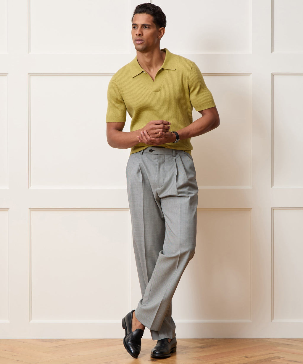 Cotton-Cashmere Sweater Polo