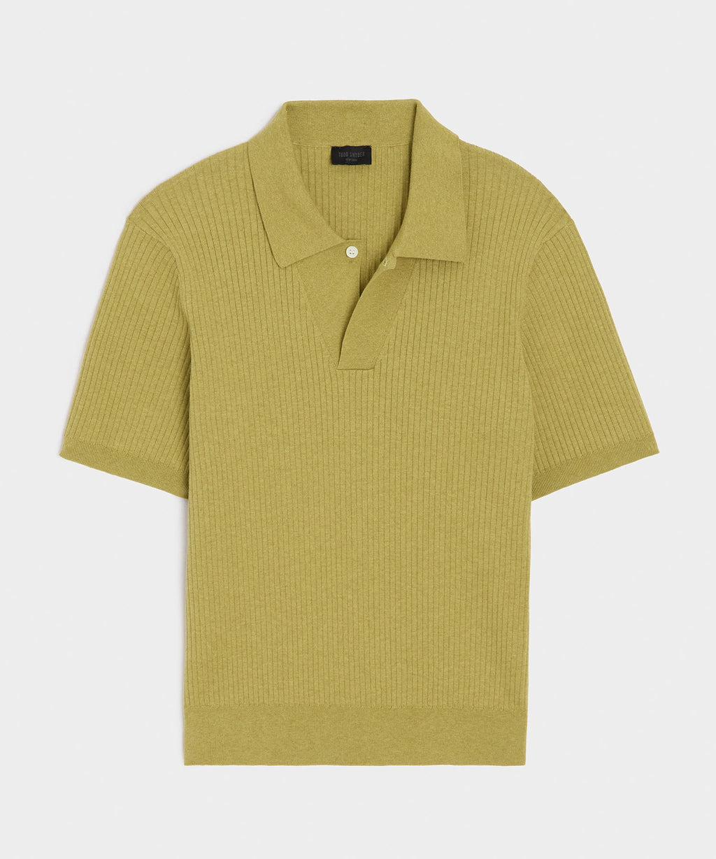 Cotton-Cashmere Sweater Polo