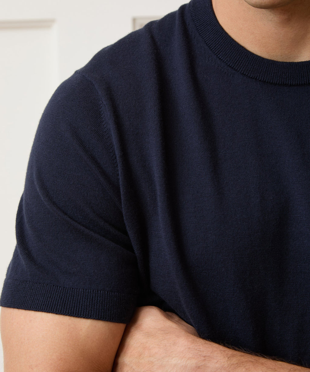 Cotton-Cashmere Sweater Tee