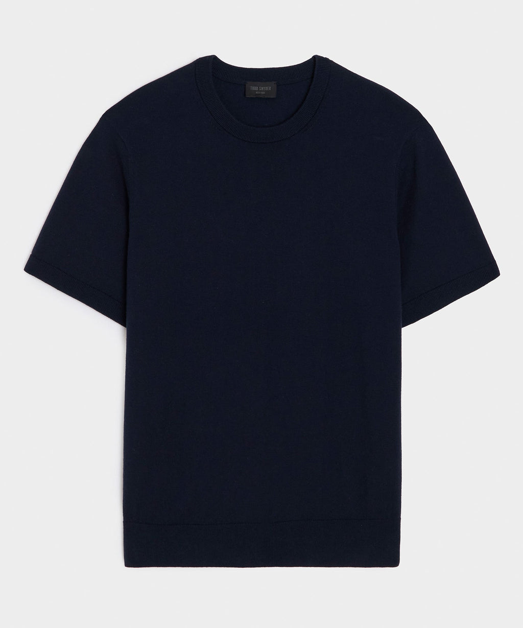 Cotton-Cashmere Sweater Tee