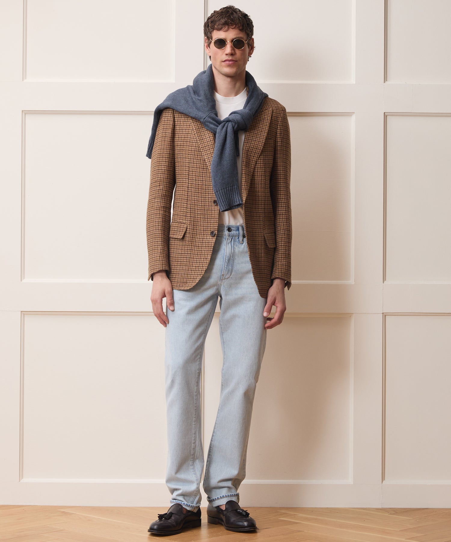 Italian Linen Houndstooth Sport Coat