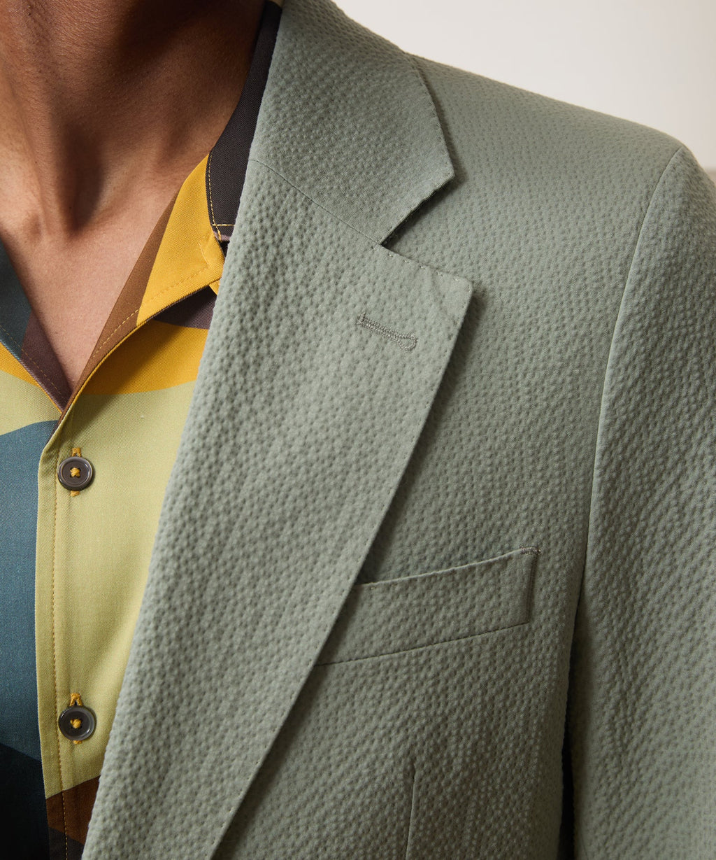 Italian Seersucker Sutton Jacket