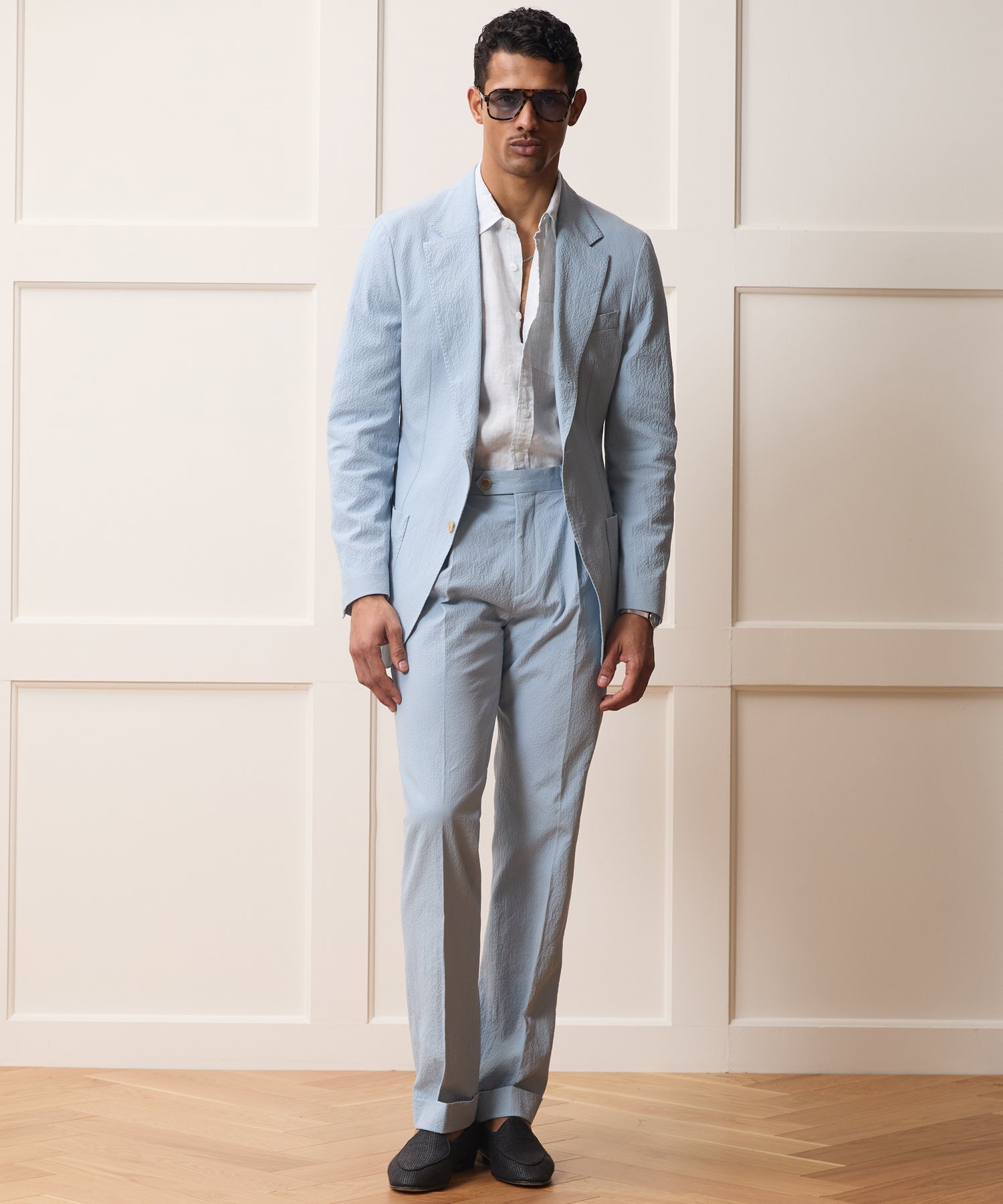 Italian Seersucker Madison Trouser