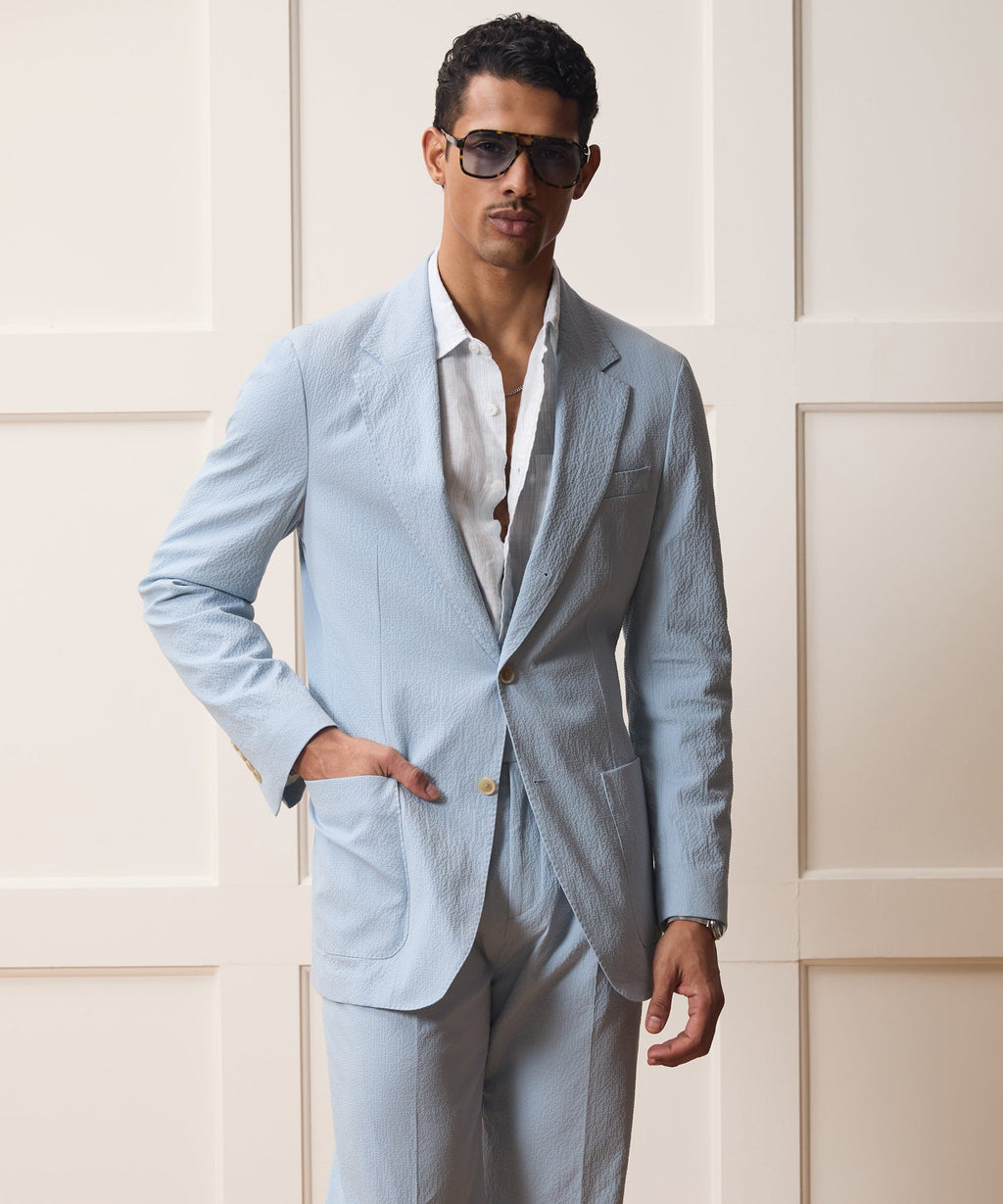 Italian Seersucker Madison Suit