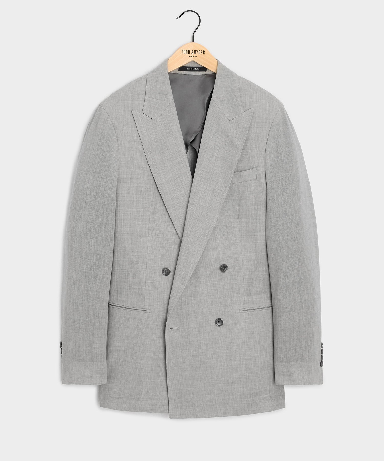 Italian Wool Double-Breasted Hollywood Jacket