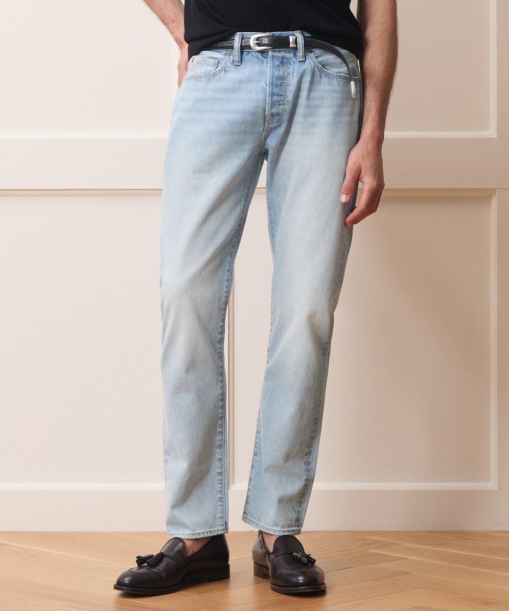 Slim Selvedge Jean in Light Indigo