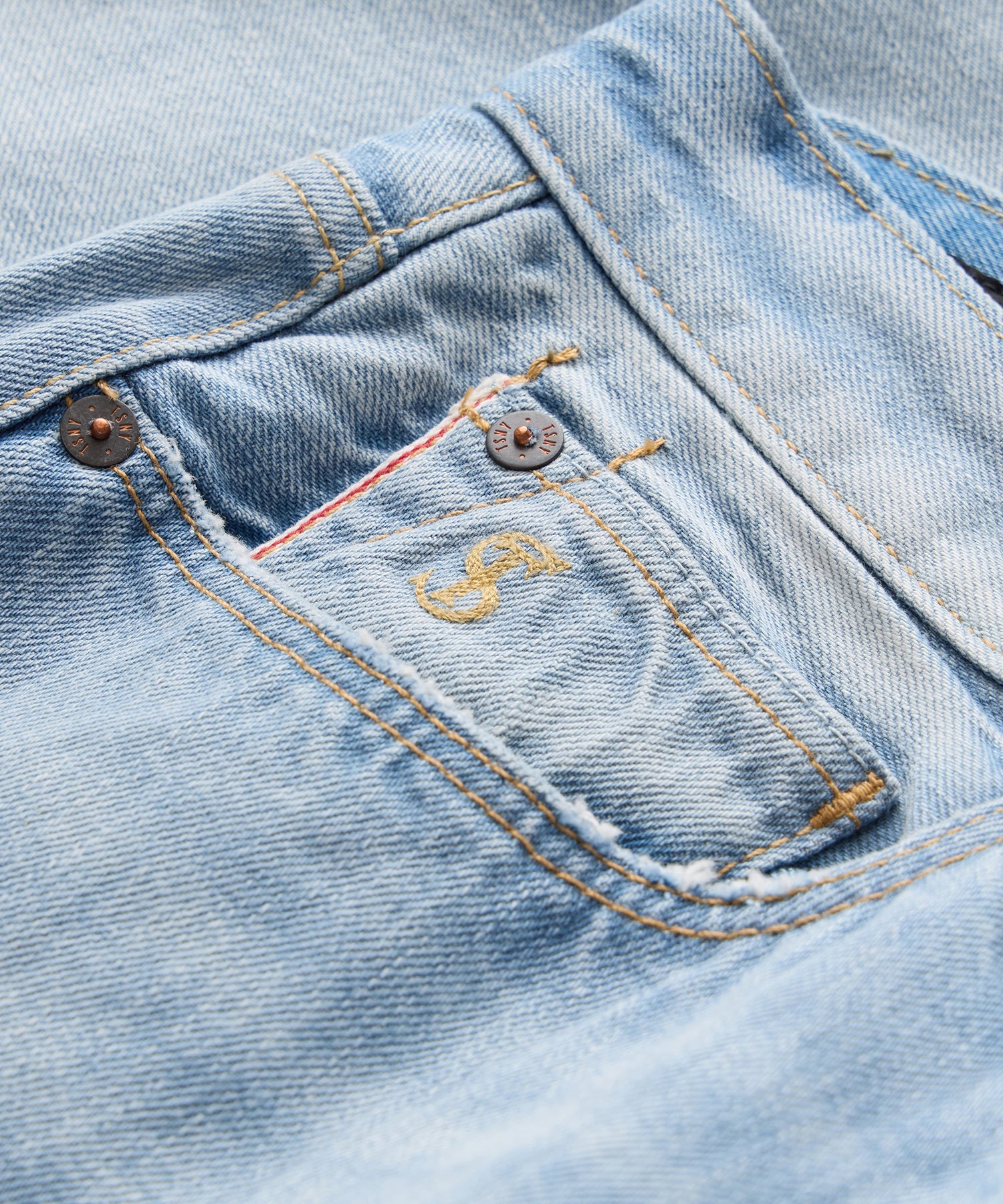 Slim Selvedge Jean in Light Indigo