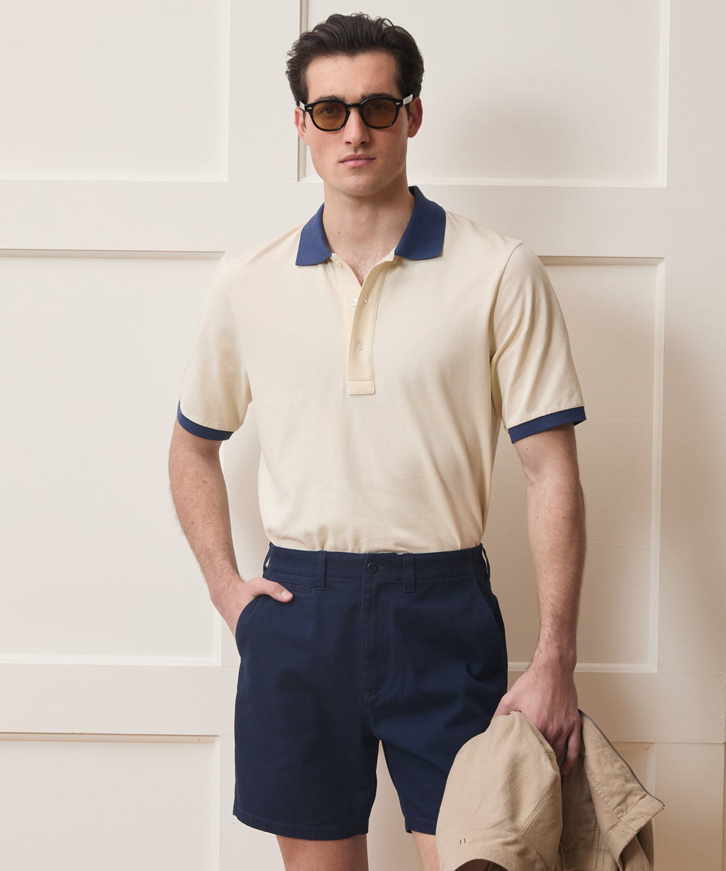 Cotton Pique Ringer Polo
