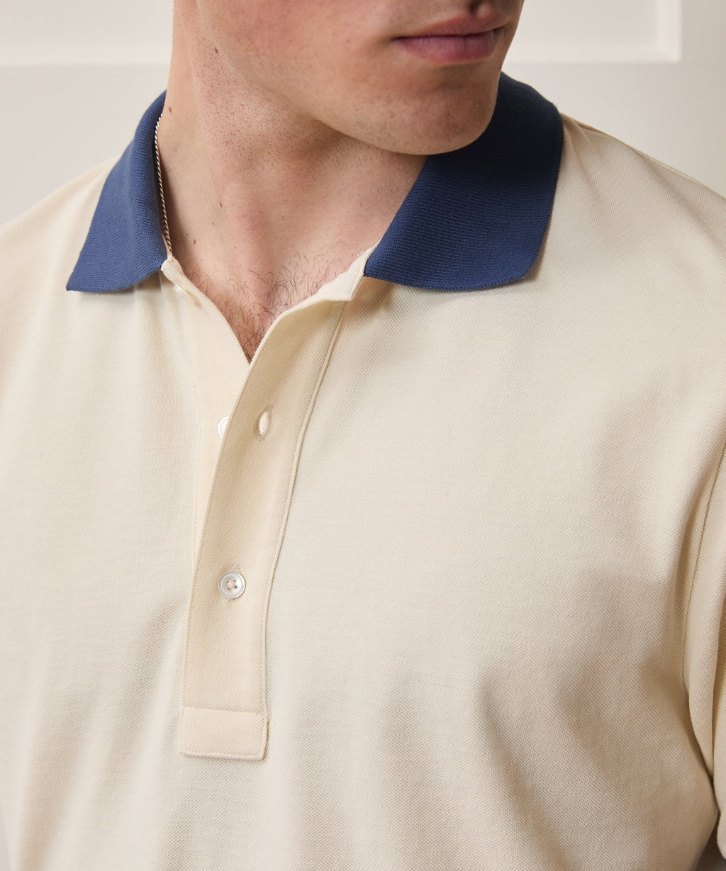 Cotton Pique Ringer Polo