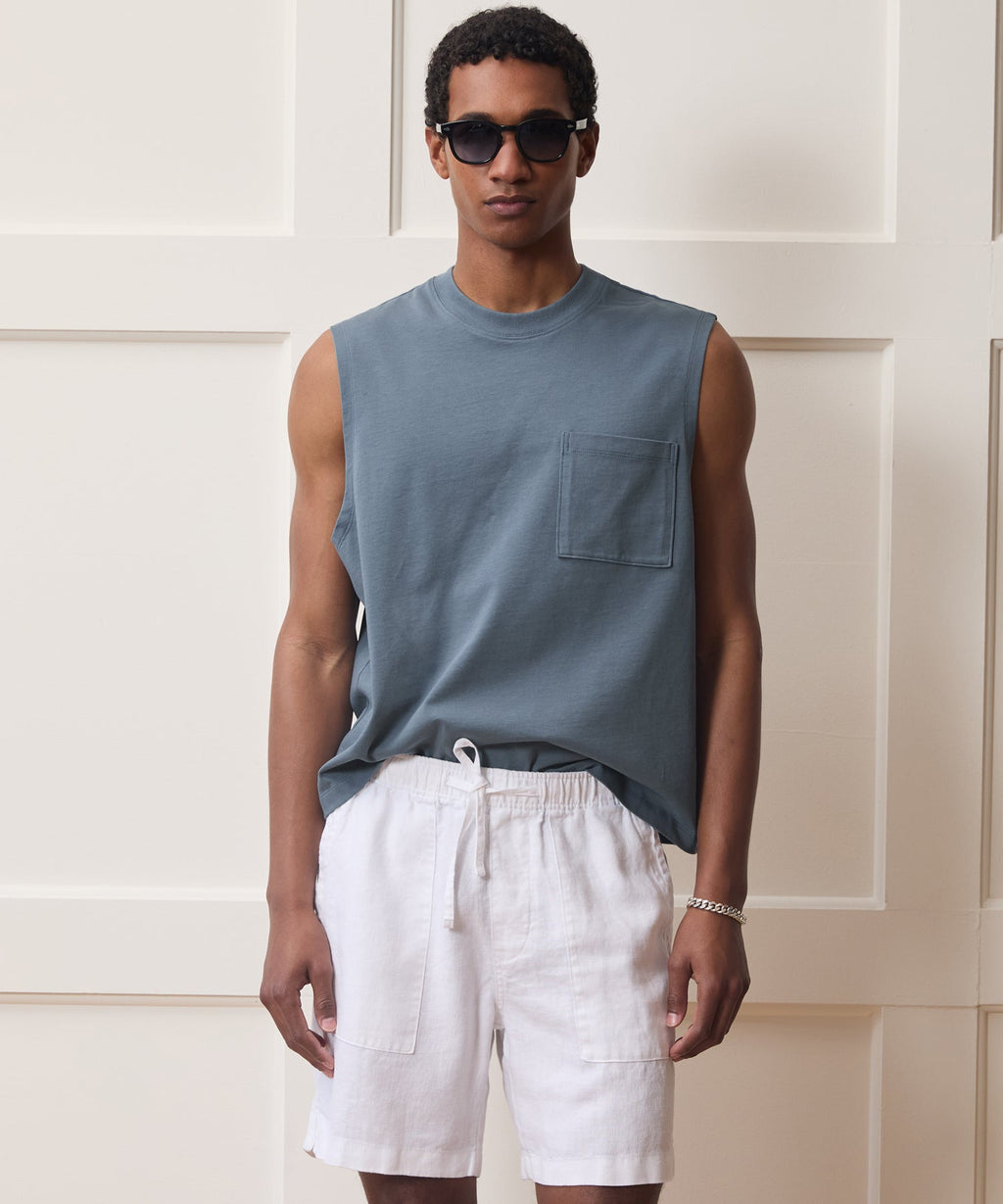 Boxy Jersey Muscle Tank