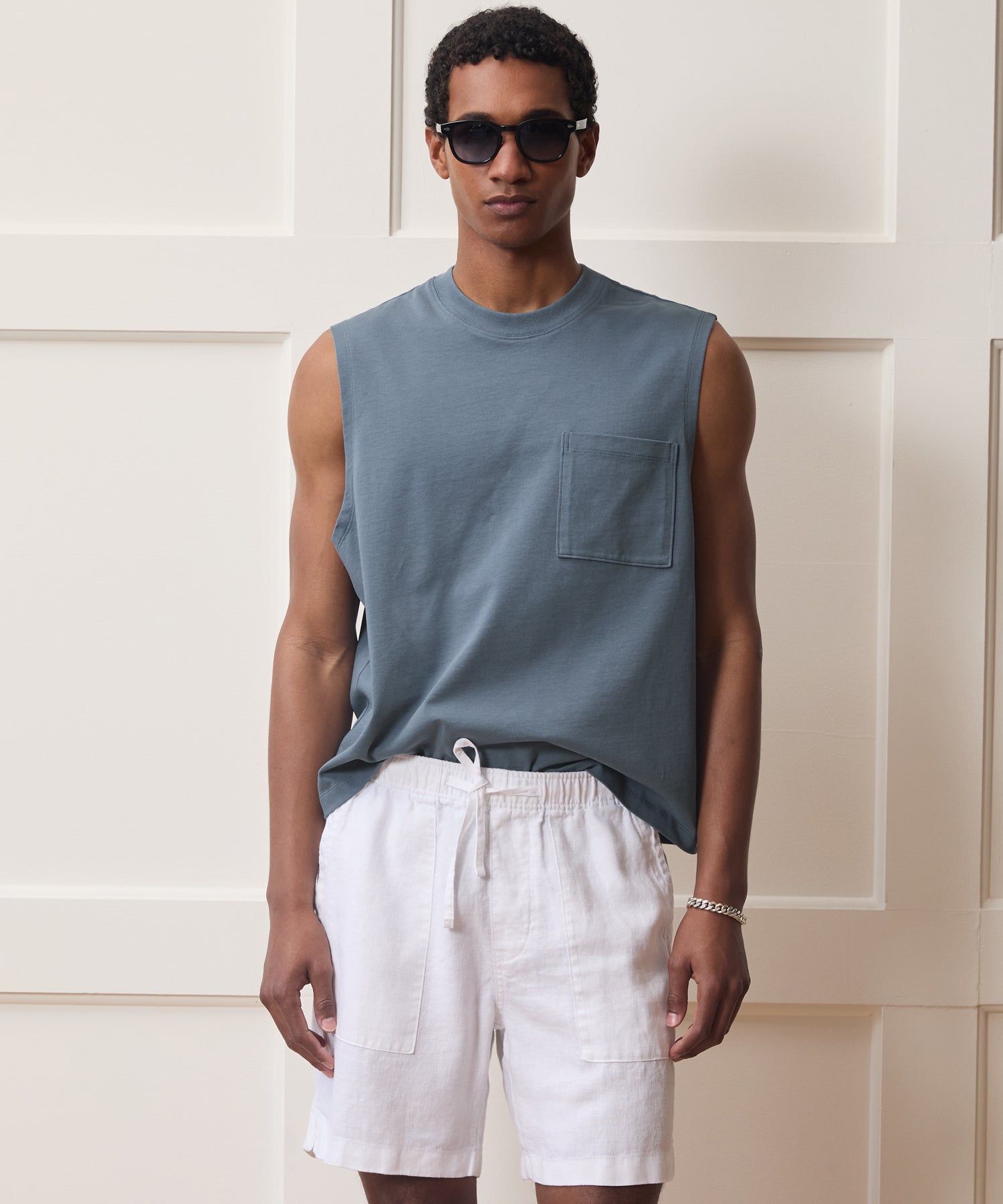 Boxy Jersey Muscle Tank