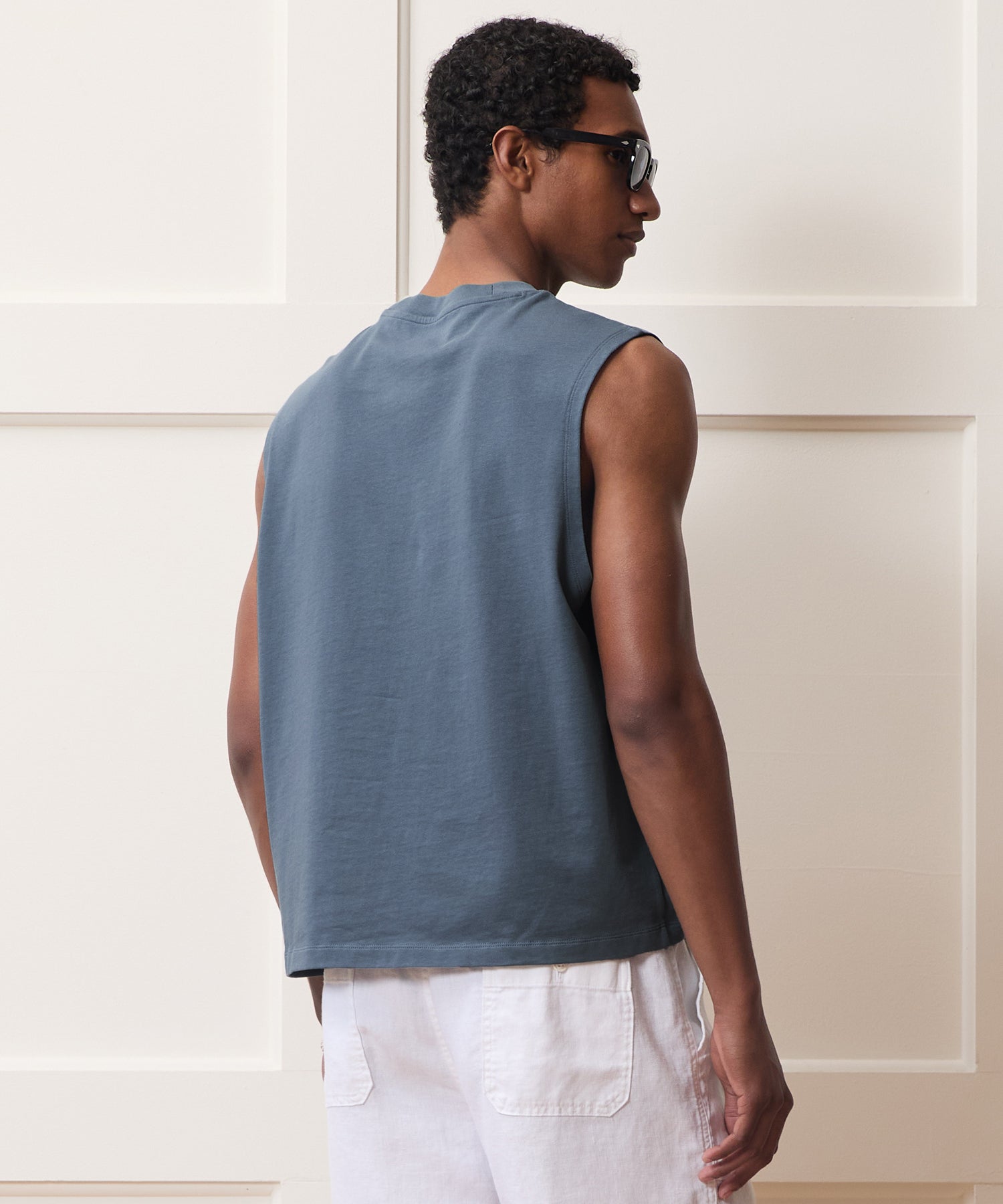 Boxy Jersey Muscle Tank
