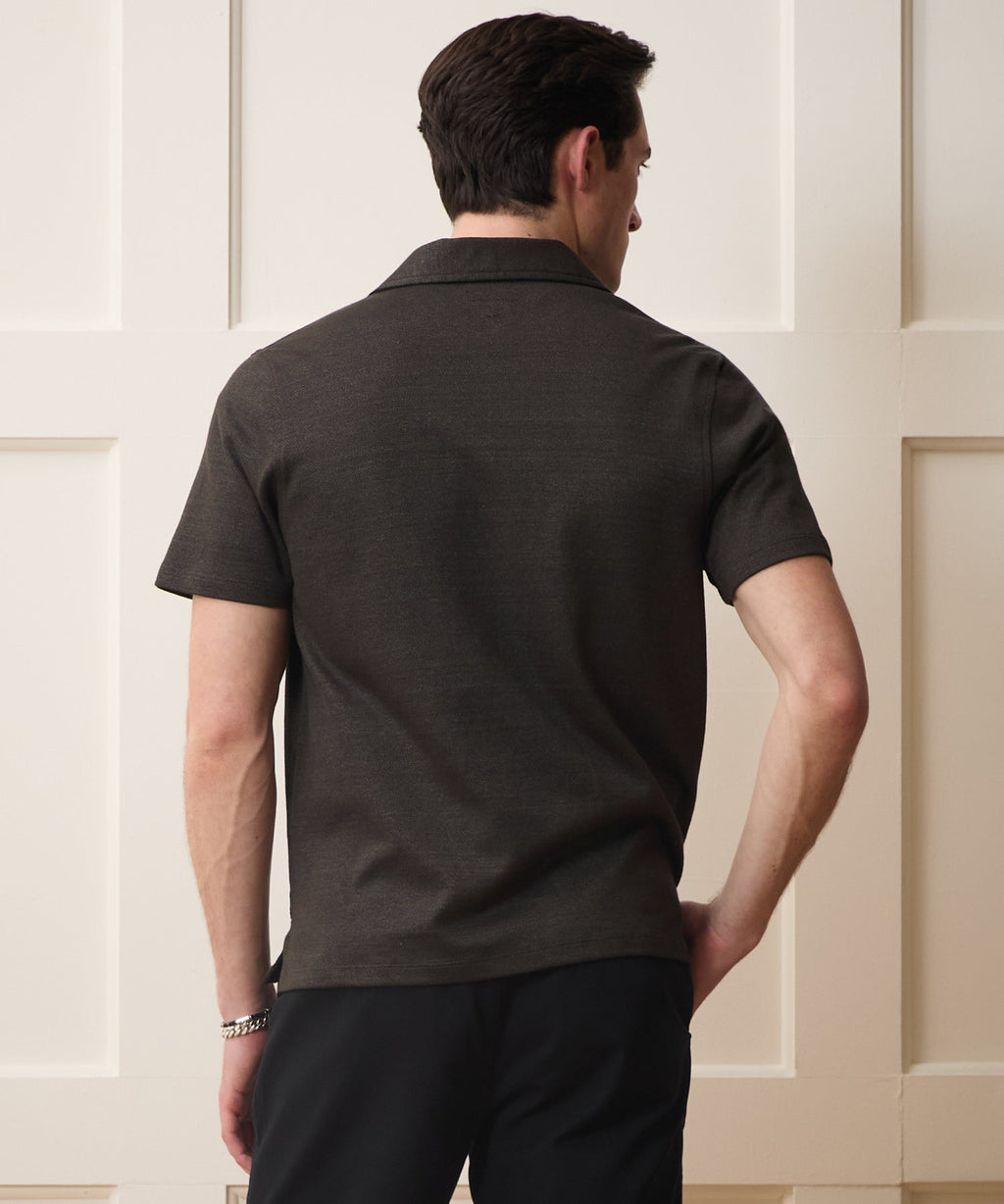 Italian Linen-Cotton Knit Shirt