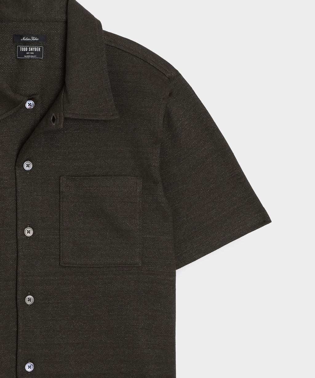 Italian Linen-Cotton Knit Shirt