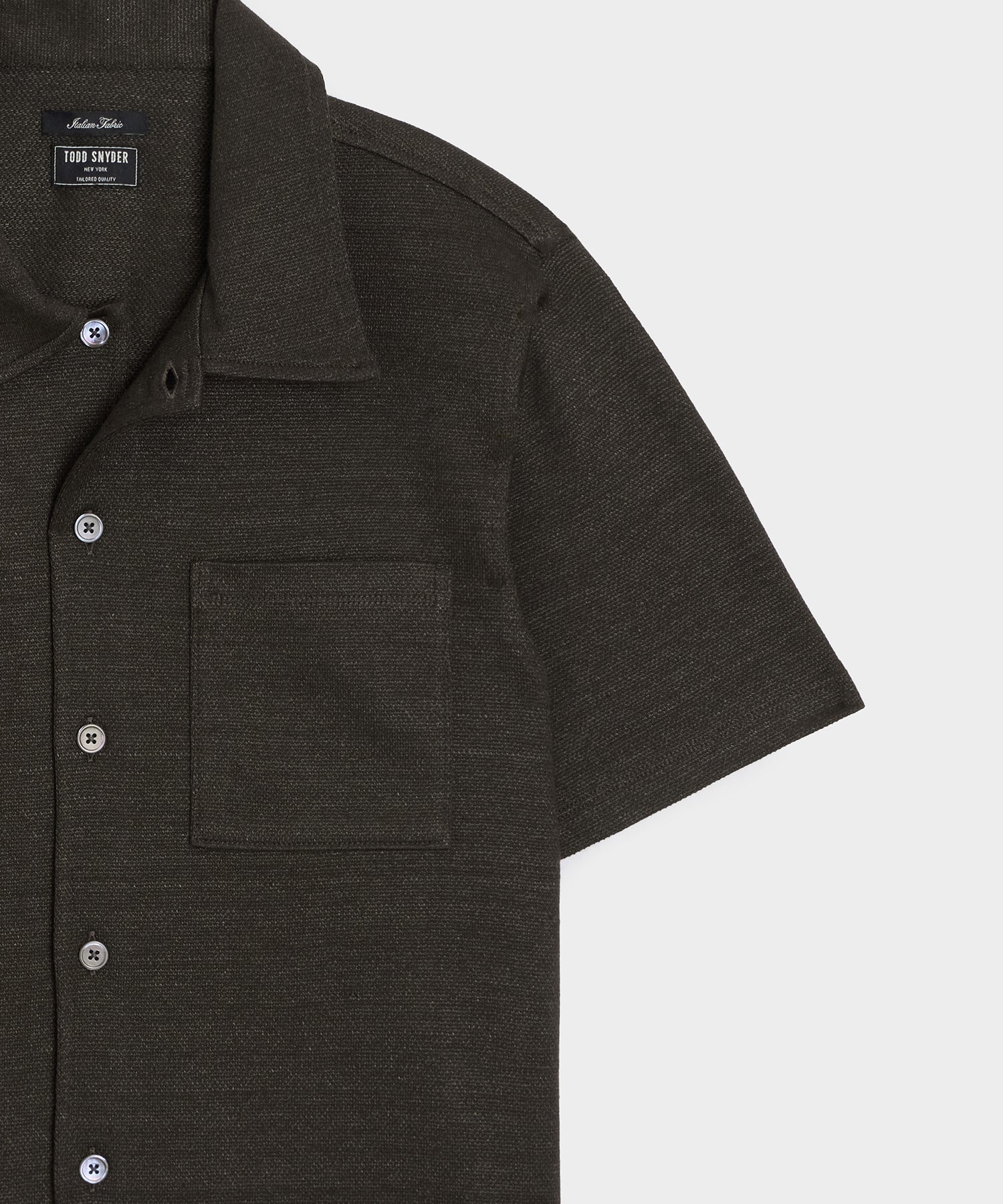 Italian Linen-Cotton Knit Shirt