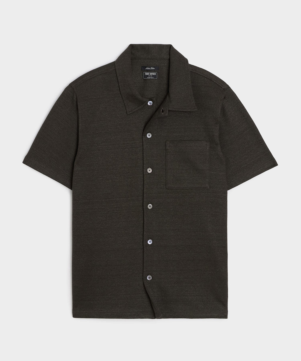 Italian Linen-Cotton Knit Shirt