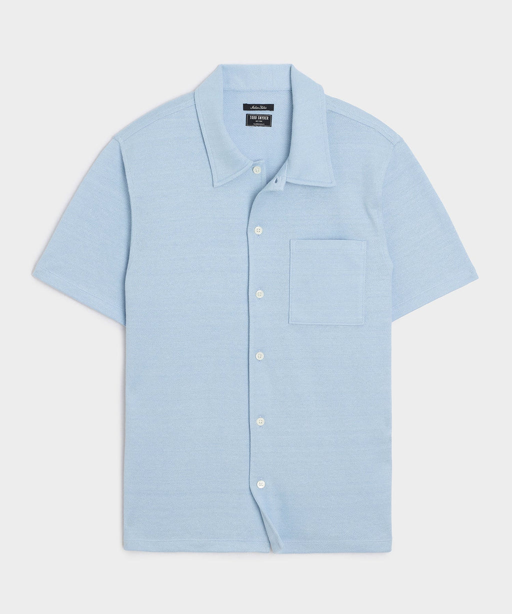 Italian Linen-Cotton Knit Shirt