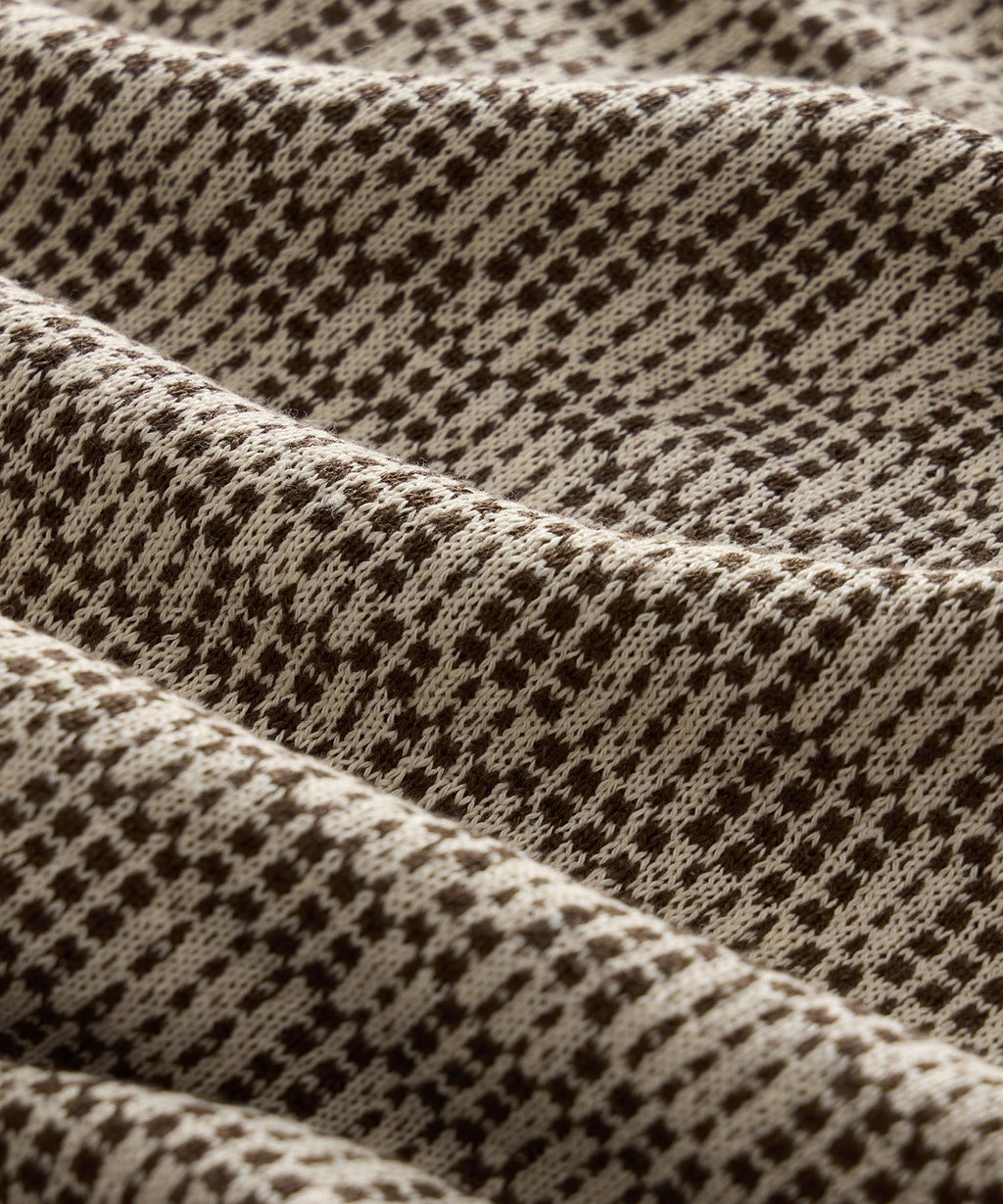 Italian Crosshatch Knit Shirt