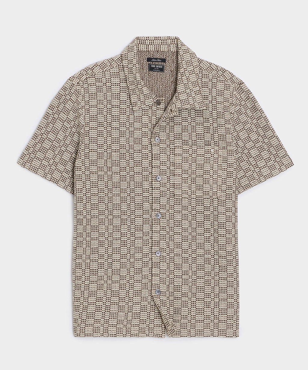 Italian Crosshatch Knit Shirt