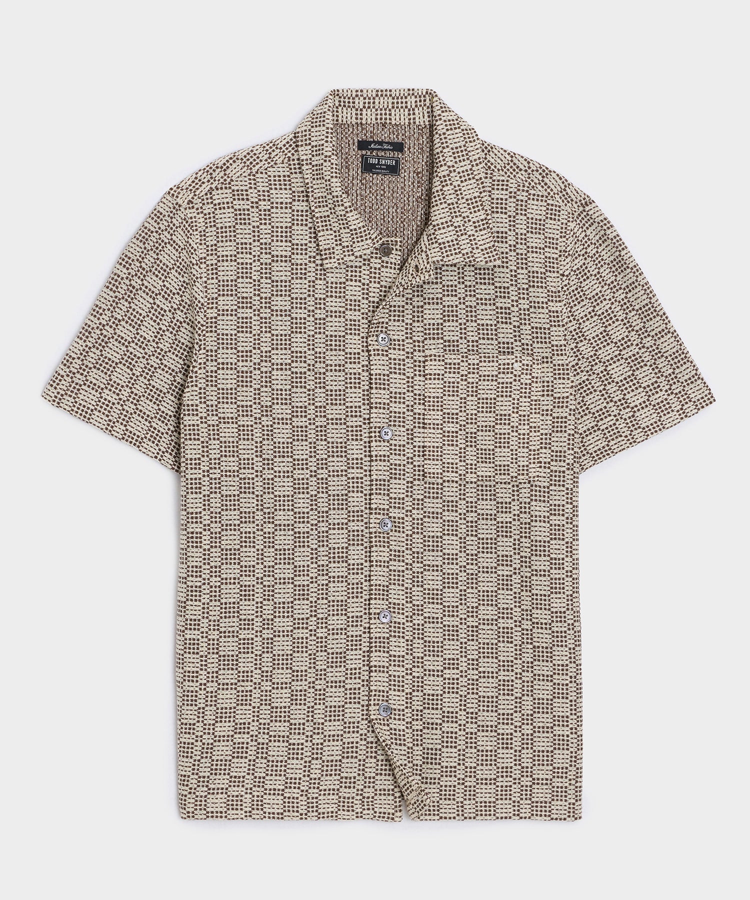 Italian Crosshatch Knit Shirt