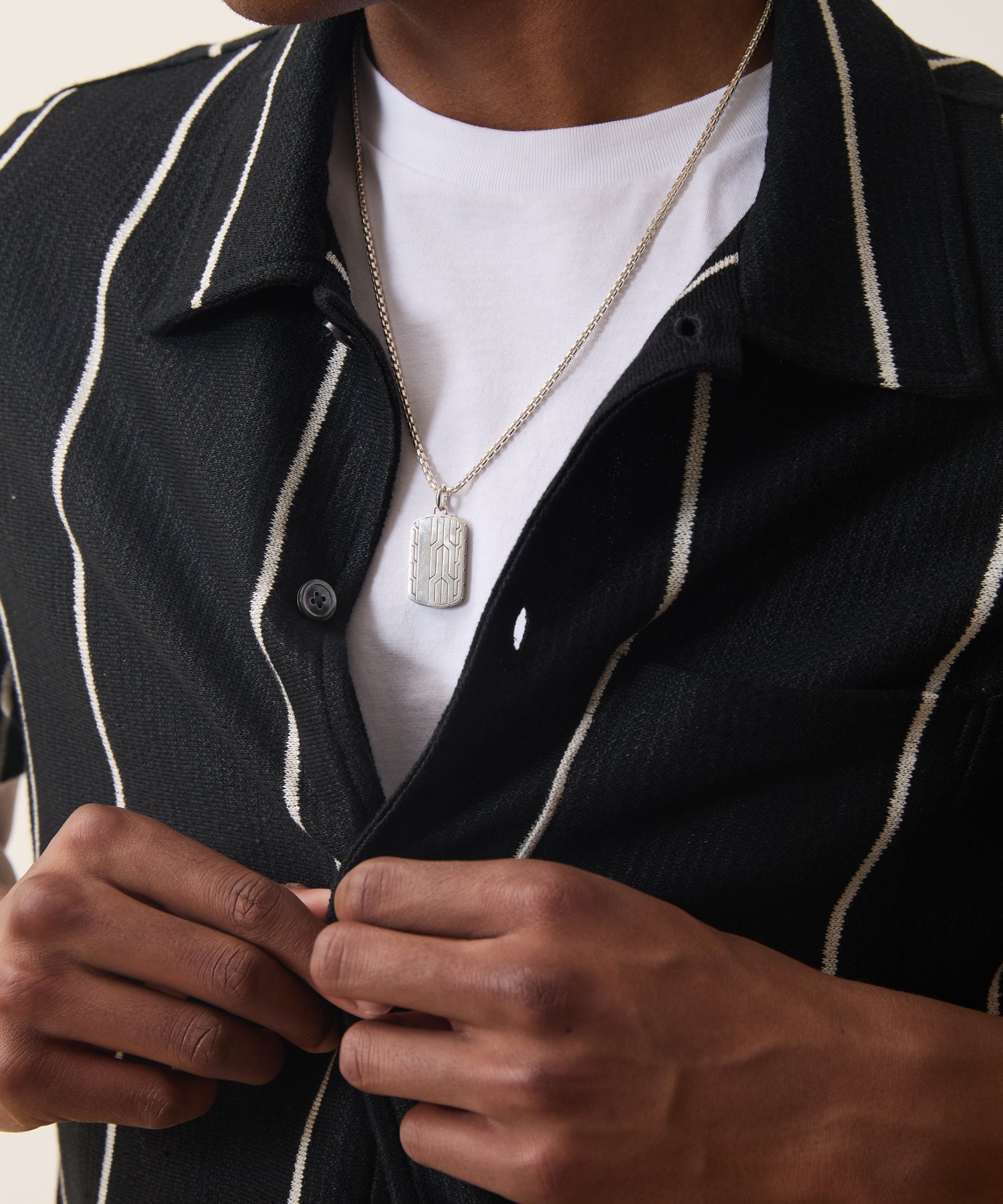 Linen-Cotton Knit Shirt