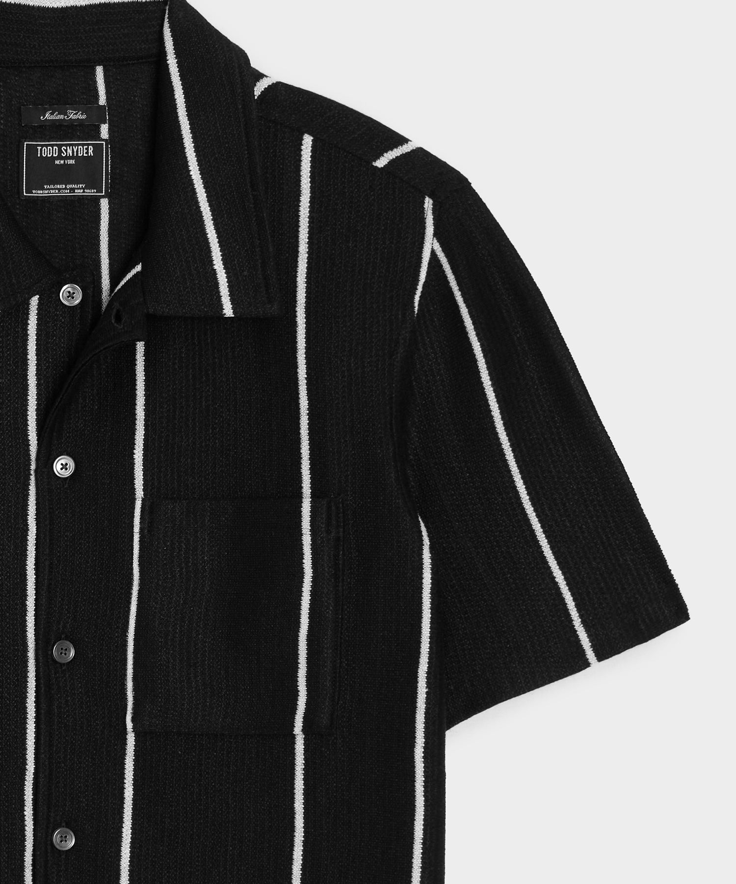 Linen-Cotton Knit Shirt
