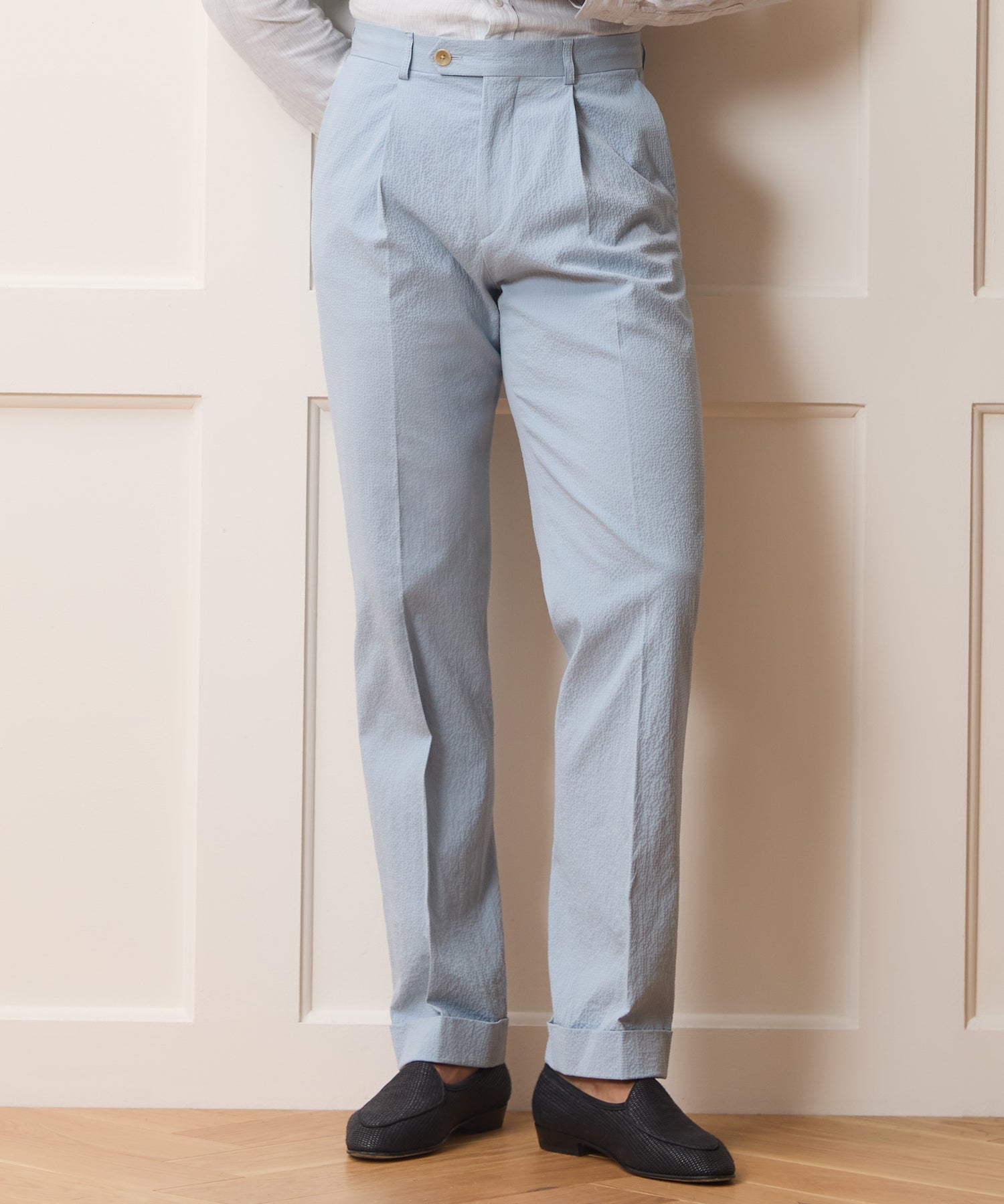 Italian Seersucker Madison Trouser