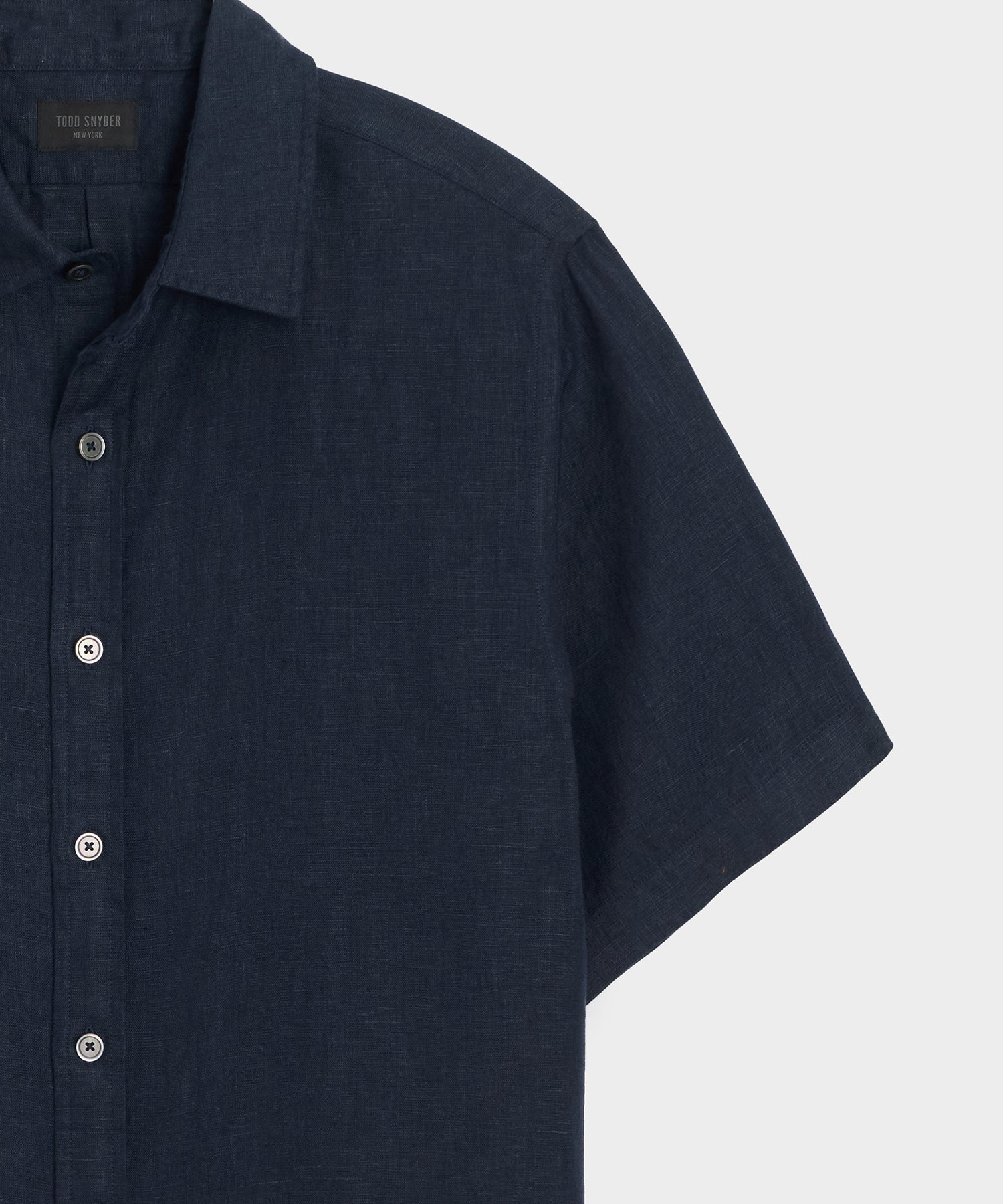 Irish Linen Point Collar Shirt