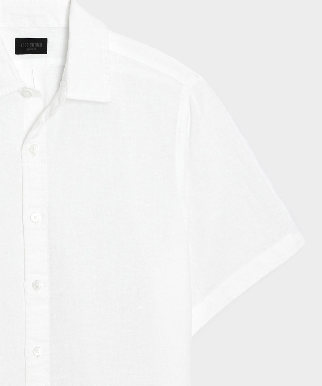 Irish Linen Point Collar Shirt