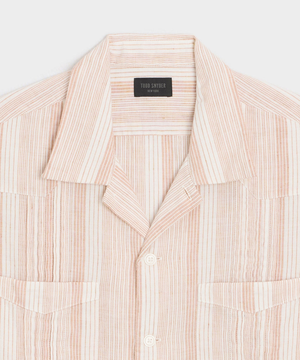 Cotton-Linen Guayabera Shirt