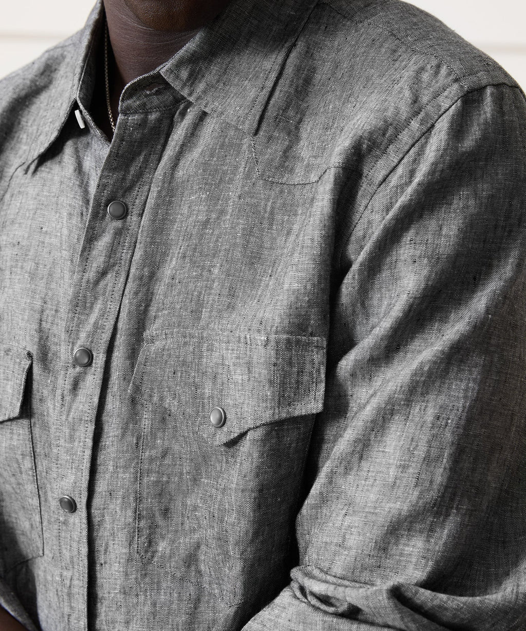Linen Western Shirt