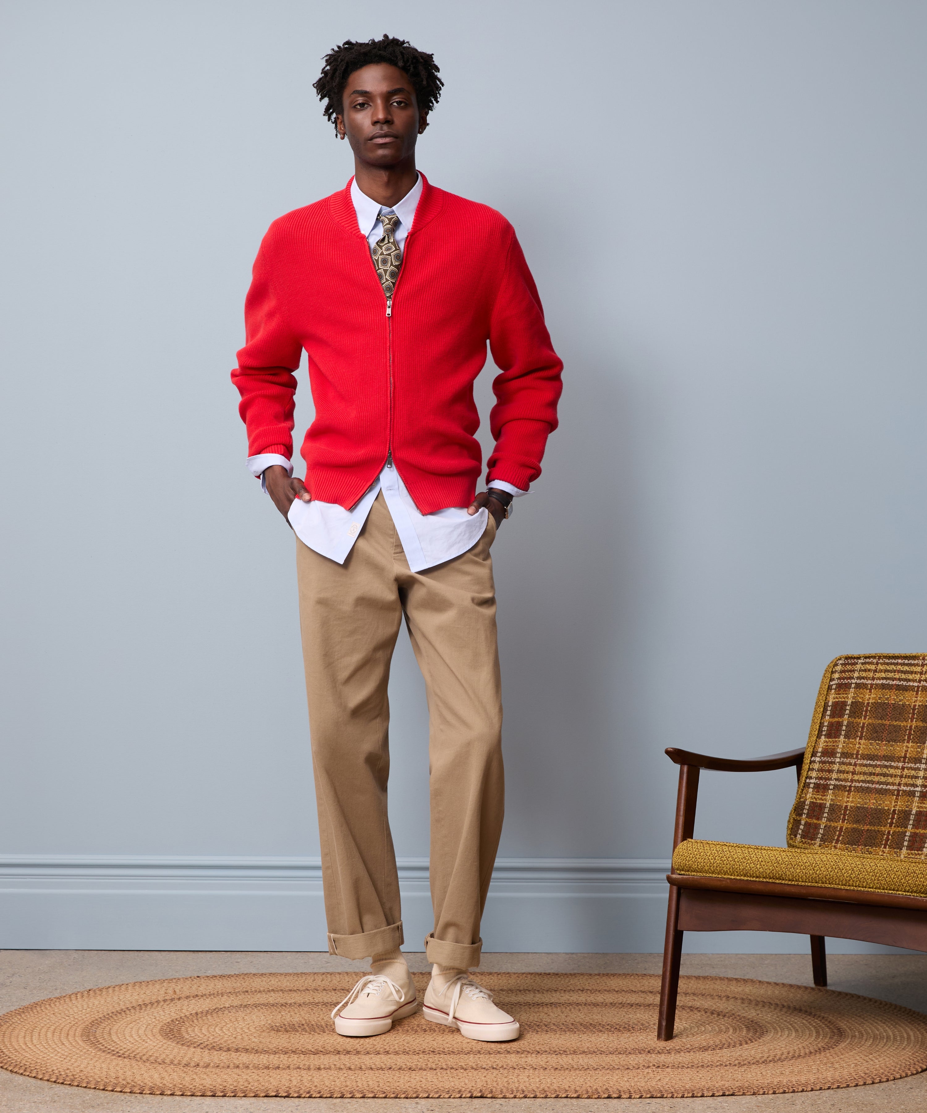 Todd Snyder x Mister Rogers' Neighborhood Zip-Up Sweater